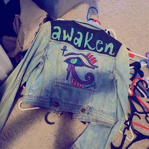 Hand crafted Egyptian jean jacket